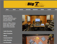 Tablet Screenshot of bigtproductions.com